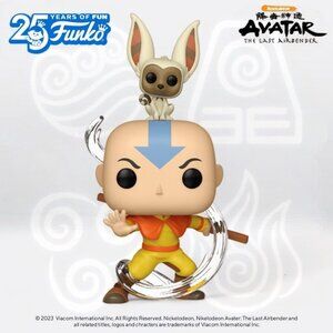 Funko POP! Avatar The Last Airbender Aang With Momo Figure #534!